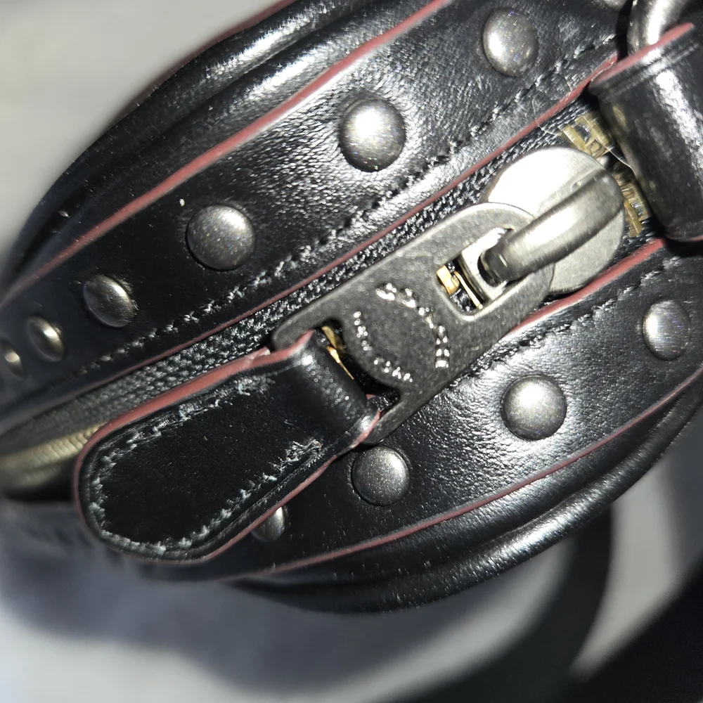 Coach F76911 Graham Crossbody  With Signature Motif and Studs Gun Metal Hardware